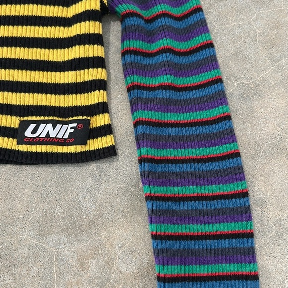 UNIF Rainbow Striped Crop Top - Picture 6 of 9